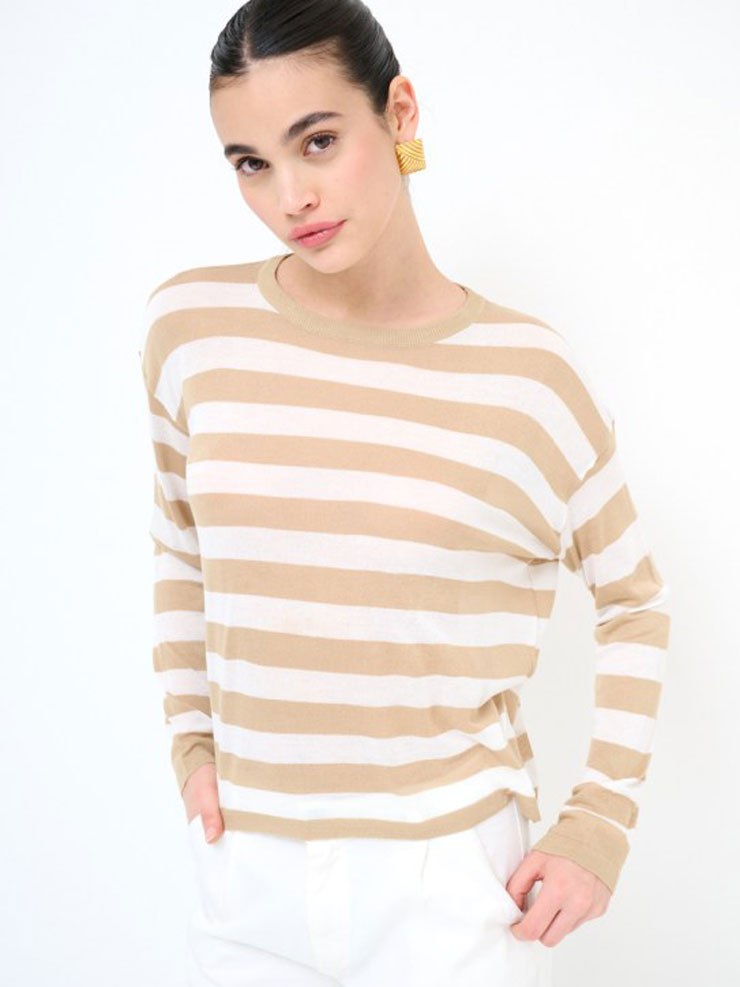 maglione-righe-beige